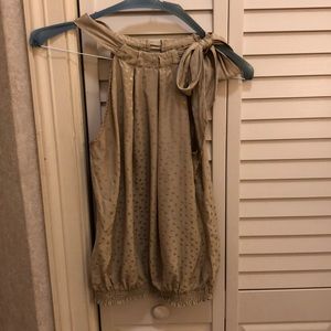 White house black market sleeveless shirt m